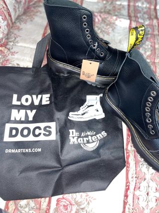 Botas Dr. Martens Negras con Cremallera