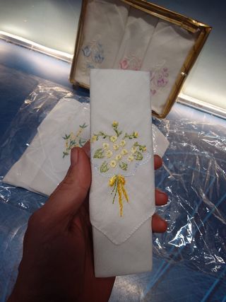 9 pañuelos 100% algodón marca guasch y otros