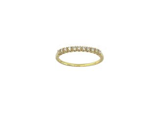 anillo oro 18k con piedra con diamante t. 20 (19,1 mm)