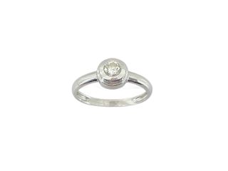 anillo oro 18k con piedra t. 14 (17,2 mm)