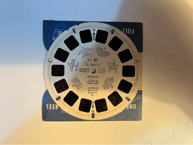 View-Master Antigo (anos 50) com Caixa e Discos