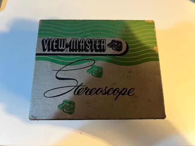 View-Master Antigo (anos 50) com Caixa e Discos