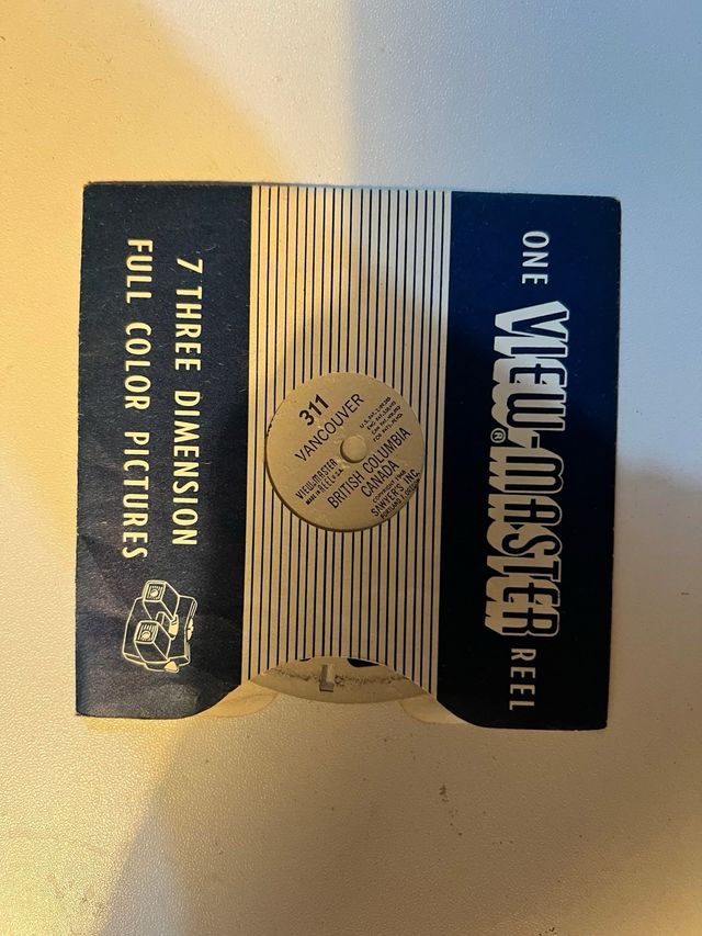 View-Master Antigo (anos 50) com Caixa e Discos