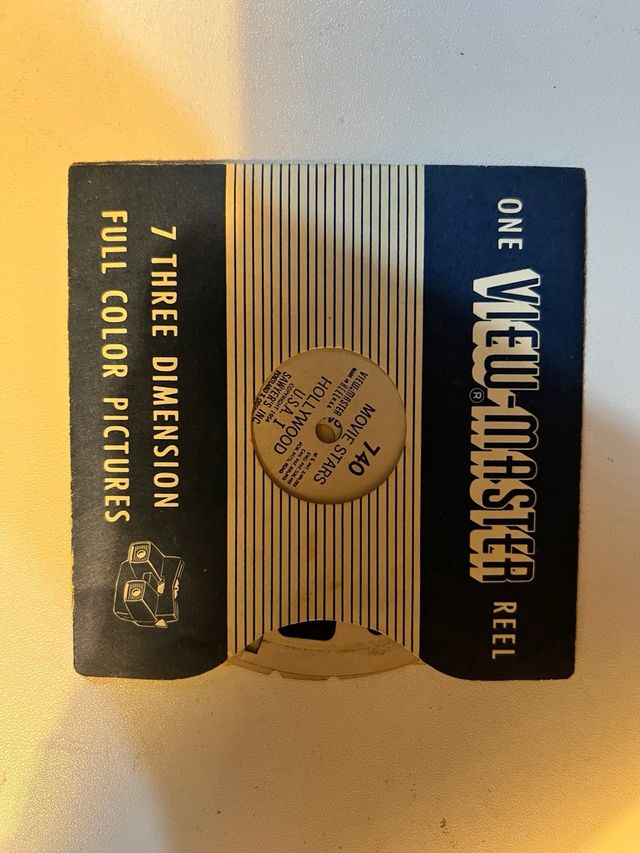 View-Master Antigo (anos 50) com Caixa e Discos