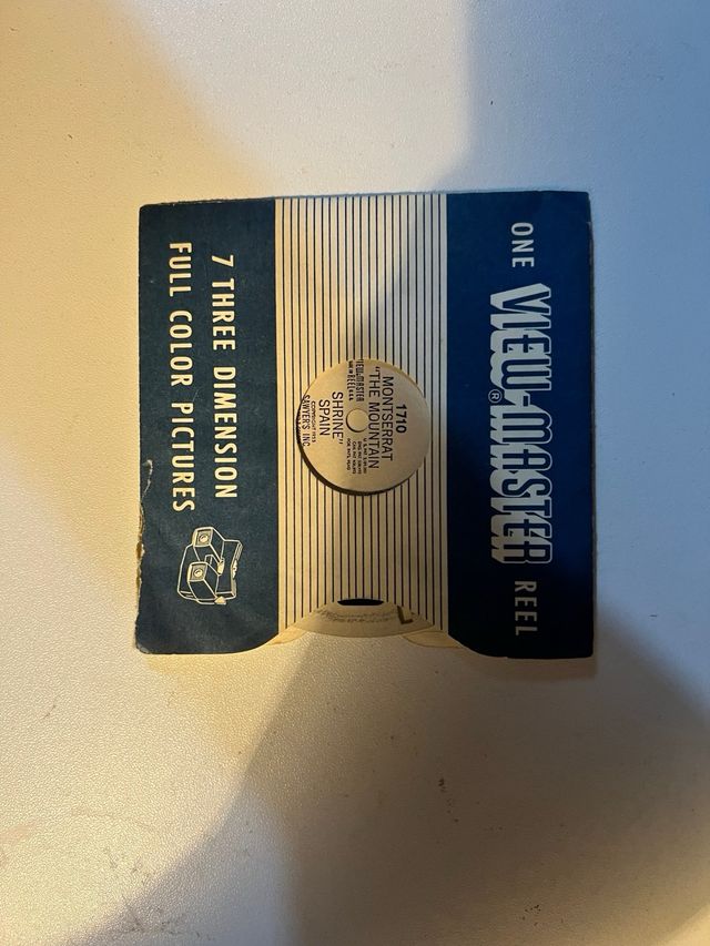 View-Master Antigo (anos 50) com Caixa e Discos