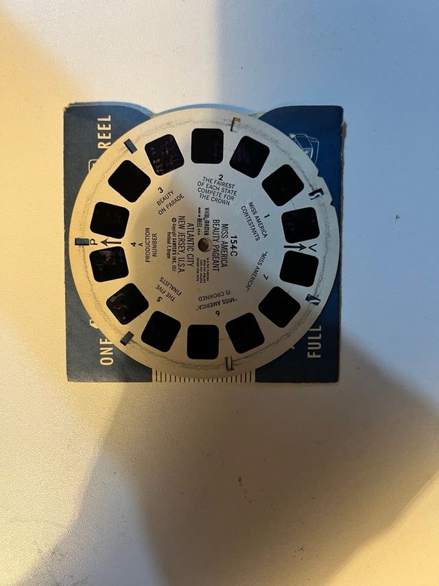 View-Master Antigo (anos 50) com Caixa e Discos