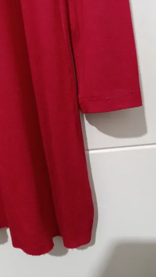 Camiseta larga mujer roja