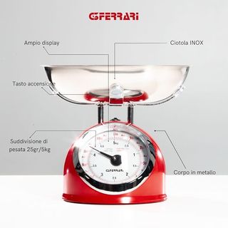Báscula Cocina G3 Ferrari Roja