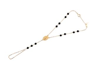 manita oro 18k con piedra con onix