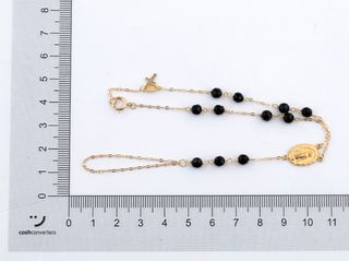 manita oro 18k con piedra con onix