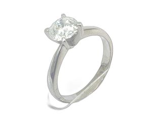 sortija oro 18k con diamante de laboratorio