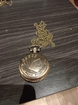 Reloj de bolsillo Royal Flush con pila