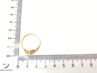 anillo oro 18k con piedra con circonita