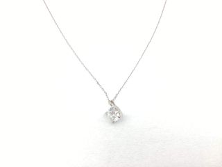 collar oro 18k con diamante de laboratorio 23cm