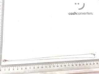 collar oro 18k con diamante de laboratorio 23cm