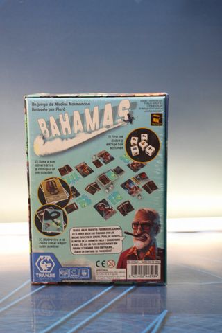 Juego de cartas: Bahamas. Tranjis Games, 2018.