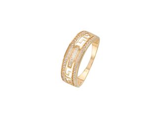 anillo oro 18k con piedra con circonita