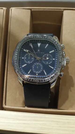 Reloj Alvaro Moretti Azul y Plateado