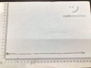 collar oro 18k con diamante de laboratorio 23cm