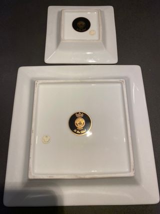 Coppia di piatti Rosenthal Versace Le Roi Soleil