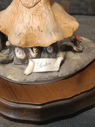 Figura Capodimonte Cazador con Escopeta