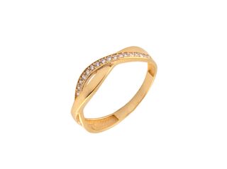 anillo oro 18k con piedra con circonita