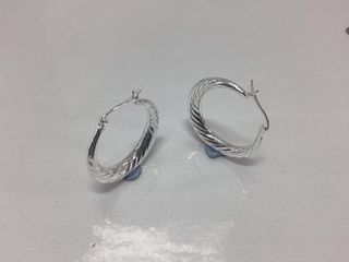 argollas plata 925mm