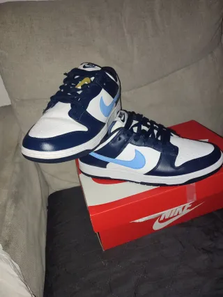 Zapatillas Nike Hombre Azul y Blanco