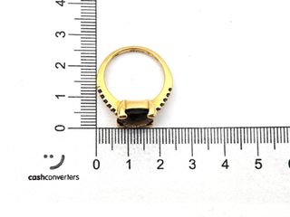 sortija oro 18k con piedra con circonita t. 16 (17,84 mm)