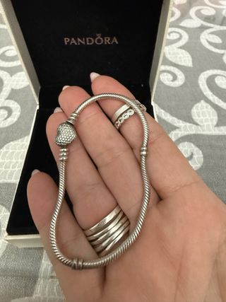Pulsera Pandora Corazón con Circonitas