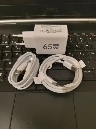 cargador rápido Gan 65w