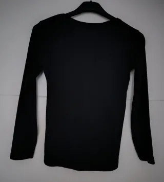 Camiseta manga larga negra niñ@