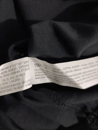 Camiseta manga larga negra niñ@