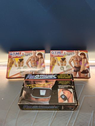 Gym duo, sistema electro estimulación, tres unidades
