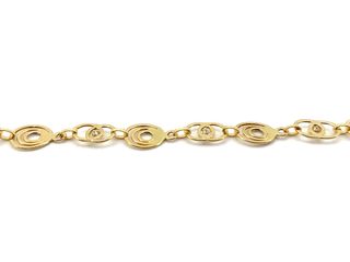 pulsera oro 18k con circonita