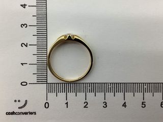 anillo oro 18k con piedra con diamante de laboratorio