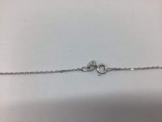 collar oro 18k con diamante de laboratorio 23cm