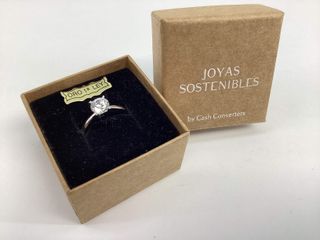 sortija oro 18k con diamante de laboratorio
