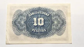 Billete 10 Pts 1935 Certificado de Plata