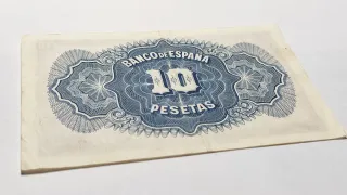 Billete 10 Pts 1935 Certificado de Plata