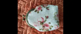 Monedero vintage flores rosas