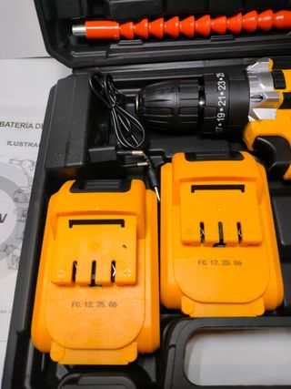 Taladro Percutor Inalámbrico + 2 Beterías