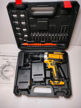 Taladro Percutor Inalámbrico + 2 Beterías