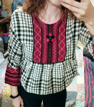 Blusa Babydoll Zara, M