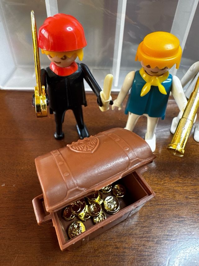 Piratas Playmobil Vintage Años 80 Cofre Tesoro