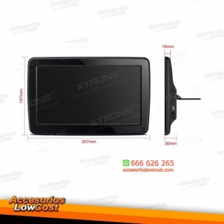 Reproductor multimedia portátil para reposacabeza