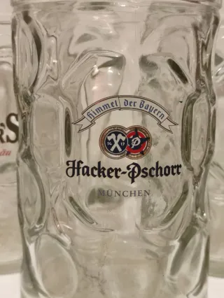 Set 5 Boccale Birra 1L Becks, Fischer's, Forst, Ha
