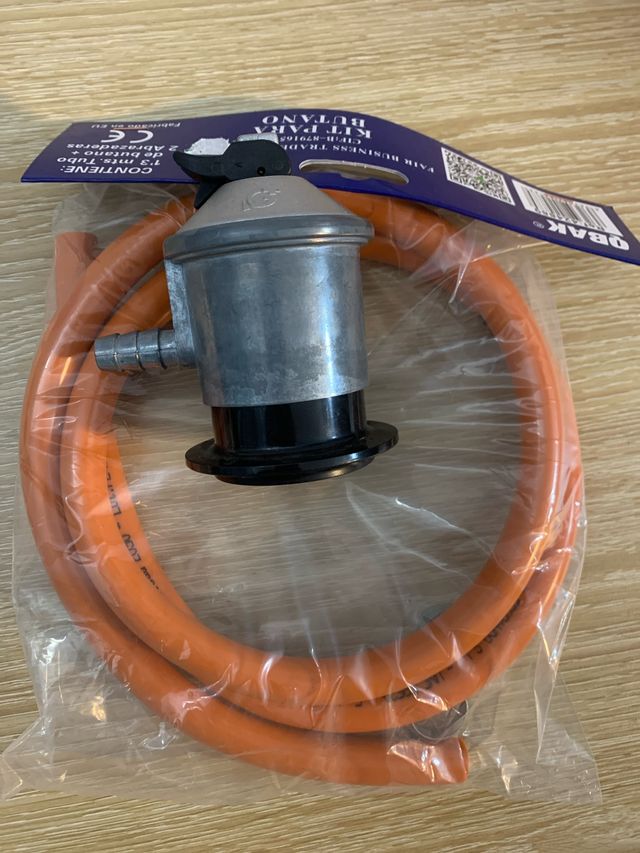 Kit Regulador Gas Butano Manguera Obak Nuevo