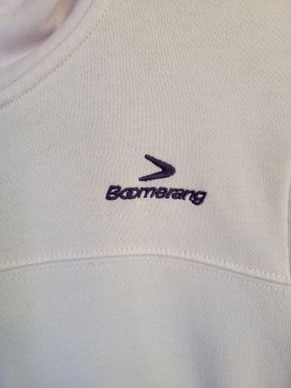 Sudadera Boomerang rosa y morada