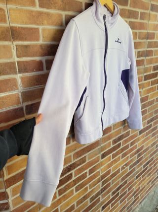 Sudadera Boomerang rosa y morada